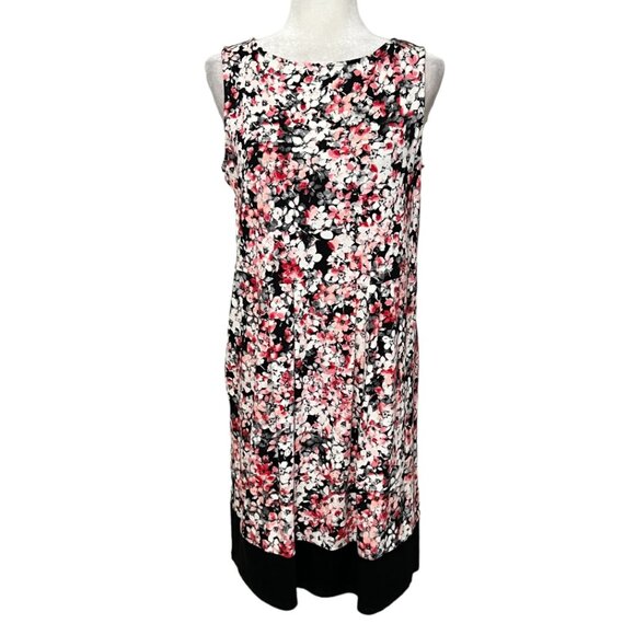 J. Jill Dresses & Skirts - J. Jill Women's A-Line Dress Floral Red White Sleevless Size Small Rayon Blend